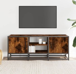 vidaXL Szafka pod telewizor, przydymiony dąb, 100x35x41 cm 3