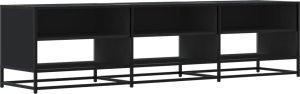 vidaXL Szafka pod TV, czarna, 180x40x46 cm 2