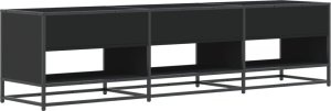 vidaXL Szafka pod TV, czarna, 180x40x46 cm 6