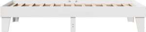 vidaXL vidaXL Rama łóżka bez materaca, biała, 90x200 cm, lite drewno sosnowe 5