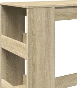 vidaXL Stolik barowy z przegrodami, dąb sonoma, 90x40x103,5 cm 7