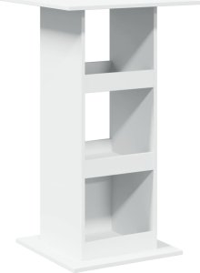 vidaXL vidaXL Stolik barowy z półkami, biały, 60x60x102 cm 2