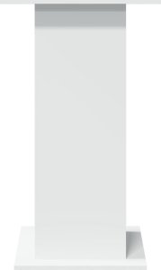 vidaXL vidaXL Stolik barowy z półkami, biały, 60x60x102 cm 5