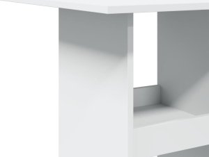 vidaXL vidaXL Stolik barowy z półkami, biały, 60x60x102 cm 7