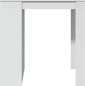 vidaXL Stolik barowy, biały, 102x70x103,5 cm, materiał drewnopochodny 5