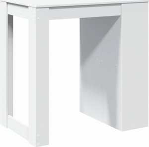 vidaXL Stolik barowy, biały, 102x70x103,5 cm, materiał drewnopochodny 7