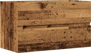 vidaXL vidaXL Szafka pod umywalkę, stare drewno, 90x38,5x45 cm 2