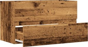 vidaXL vidaXL Szafka pod umywalkę, stare drewno, 90x38,5x45 cm 7