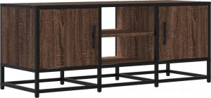 vidaXL vidaXL Szafka pod telewizor, brązowy dąb, 100x35x41 cm 2