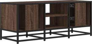 vidaXL vidaXL Szafka pod telewizor, brązowy dąb, 100x35x41 cm 6