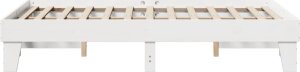 vidaXL vidaXL Rama łóżka bez materaca, biała, 120x200 cm, drewno sosnowe 5