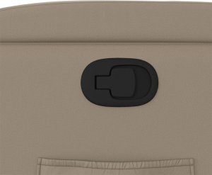 vidaXL Fotel rozkładany, cappuccino, sztuczna skóra 9