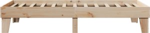 vidaXL Rama łóżka bez materaca, 100x200 cm, lite drewno sosnowe 5