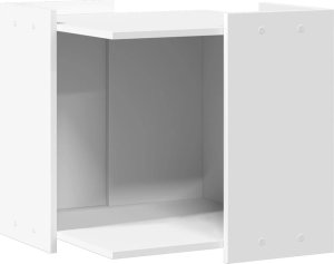 vidaXL vidaXL Szafka na kuwetę, biała, 53x53x51 cm, materiał drewnopochodny 2