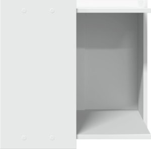 vidaXL vidaXL Szafka na kuwetę, biała, 53x53x51 cm, materiał drewnopochodny 5