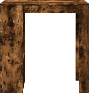 vidaXL Stolik barowy z przegrodami, przydymiony dąb, 102x50x103,5 cm 4