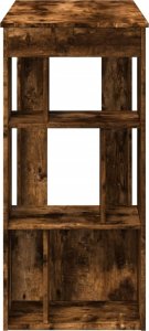 vidaXL Stolik barowy z przegrodami, przydymiony dąb, 102x50x103,5 cm 5