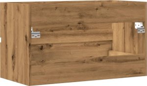 vidaXL vidaXL Szafka pod umywalkę, dąb artisian, 90x38,5x45 cm 6