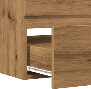 vidaXL vidaXL Szafka pod umywalkę, dąb artisian, 90x38,5x45 cm 8