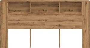 vidaXL vidaXL Zagłówek z półkami, dąb artisian, 200x18,5x102,5 cm 4