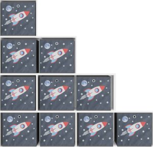 vidaXL vidaXL Składane pudełka, 10 szt., szare, 32x32x32 cm, włóknina 5