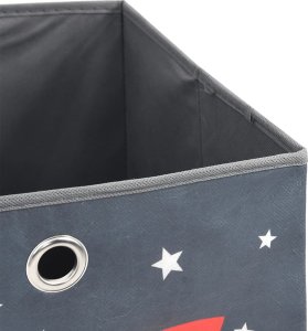 vidaXL vidaXL Składane pudełka, 10 szt., szare, 32x32x32 cm, włóknina 6