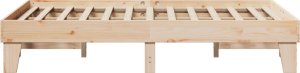 vidaXL Rama łóżka bez materaca, 120x200 cm, lite drewno sosnowe 5