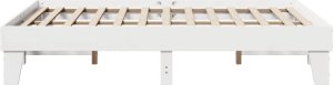 vidaXL vidaXL Rama łóżka bez materaca, biała, 150x200 cm, lite drewno sosnowe 5
