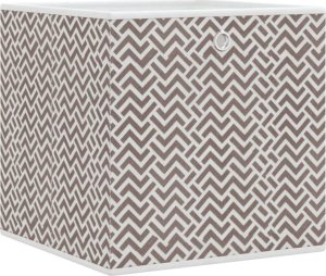 vidaXL vidaXL Składane pudełka, 10 szt., brązowe, 32x32x32 cm, włóknina 3