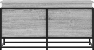 vidaXL Skrzynia z pokrywą, szary dąb sonoma, 100x40x51,5 cm 4