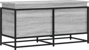 vidaXL Skrzynia z pokrywą, szary dąb sonoma, 100x40x51,5 cm 6