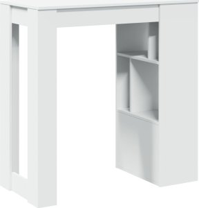 vidaXL Stolik barowy z przegrodami, biały, 102x50x103,5 cm 6