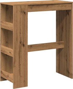 vidaXL Stolik barowy z przegrodami, dąb artisian, 90x40x103,5 cm 2