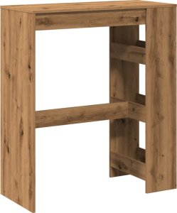 vidaXL Stolik barowy z przegrodami, dąb artisian, 90x40x103,5 cm 6
