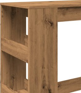 vidaXL Stolik barowy z przegrodami, dąb artisian, 90x40x103,5 cm 7