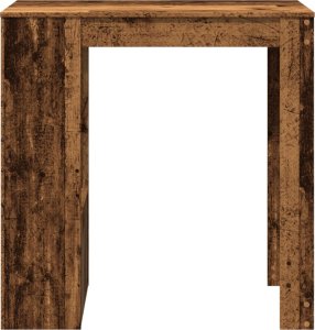 vidaXL Stolik barowy z przegrodami, stare drewno, 102x50x103,5 cm 4