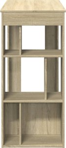 vidaXL Stolik barowy z przegrodami, dąb sonoma, 102x50x103,5 cm 5