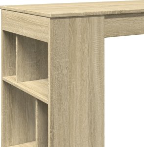 vidaXL Stolik barowy z przegrodami, dąb sonoma, 102x50x103,5 cm 7
