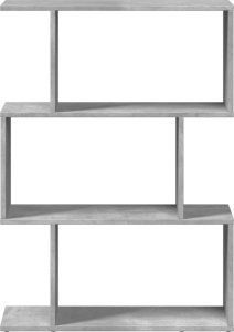 vidaXL Regał przegroda, 3 poziomy, szarość betonu, 70x24x97 cm 5