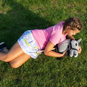 Froster Hobby Horse Skippi - koń na kiju - Szary A4 - prezent dla dziecka 4