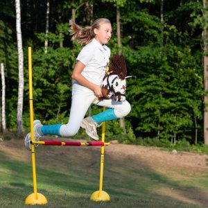 Froster Hobby Horse Skippi A5 - w plamy - brązowe plamki - koń na kiju - kantar 6
