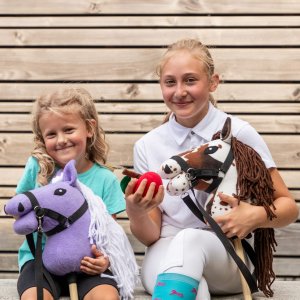Froster Hobby Horse Skippi A5 - w plamy - brązowe plamki - koń na kiju - kantar 8