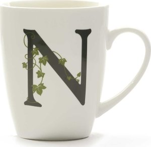 NPC Polska La Porcellana Bianca Kubek z uchwytem 380 ml litera N 1