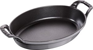 NPC Polska Staub Owalne mini naczynie do pieczenia i zapiekania 24x16 cm szare 1