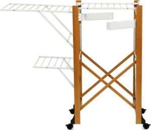 NPC Polska Arredamenti Suszarka na pranie na kółkach GABBIANO 105x175x67 cm brązowa 2