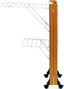 NPC Polska Arredamenti Suszarka na pranie na kółkach GABBIANO 105x175x67 cm brązowa 6