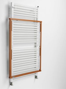 NPC Polska Arredamenti Suszarka na pranie na kaloryfer KLAUS 89x68x45 cm brązowa 1