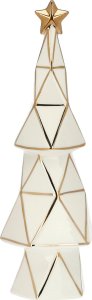 Dekoracja świąteczna NPC Polska Rituali Domestici Cubismo Porcelanowa choinka 13x9x30 cm 1