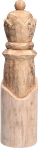 NPC Polska Rituali Domestici Figurka dekoracyjna hetman 10x40 cm drewno mango złota 1