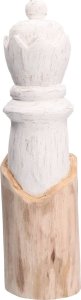 NPC Polska Rituali Domestici Figurka dekoracyjna hetman 11x40 cm drewno mango biała 1